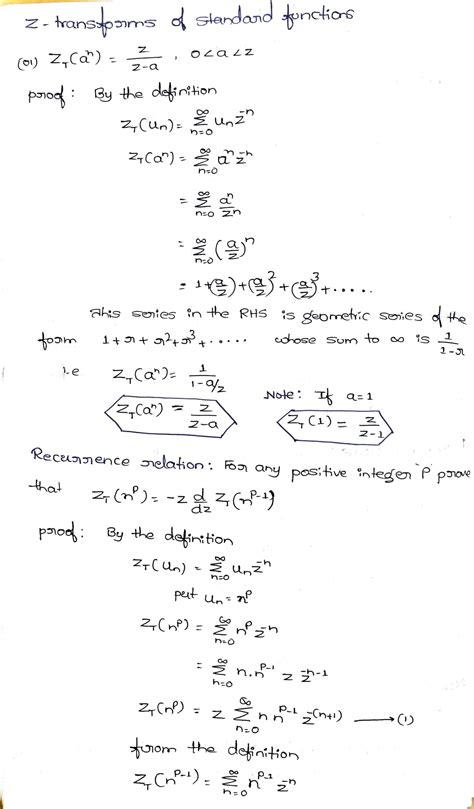 SOLUTION Z Transforms 1 Studypool