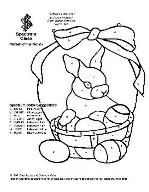 Free Stained Glass Pattern Happy Easter P