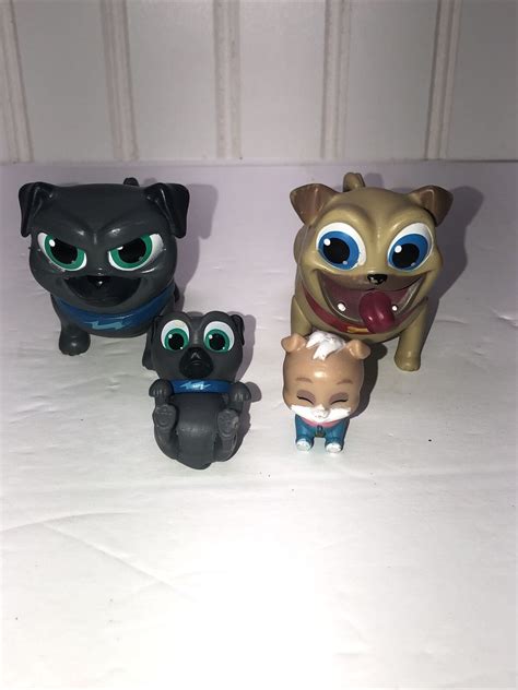 Disney Junior Puppy Dog Pals Pug Rolly Bingo Mini Bingo And Keia Figure Lot