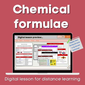 Chemical Formulae Distance Learning By CMGs Science Lessons TPT