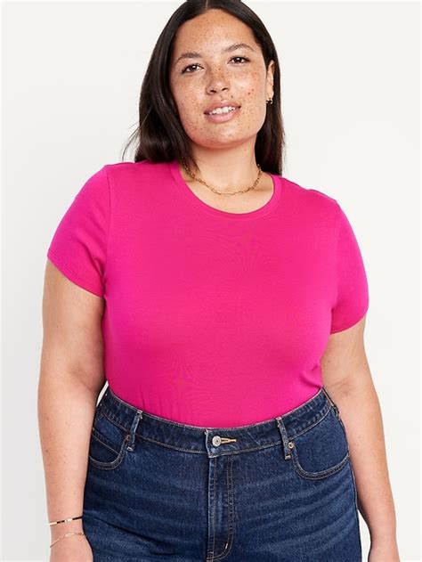 Cropped Slim Fit T Shirt For Women Old Navy