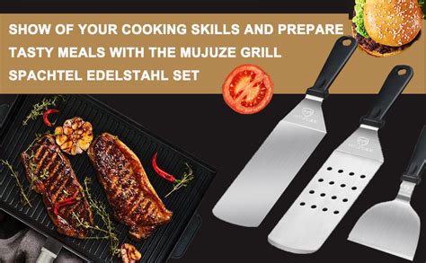 MUJUZE Griddle Accessories Set Stainless Steel Gift For Men Dad