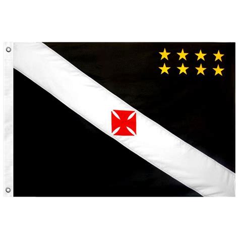 Vasco Da Gama Navegou Sob Qual Bandeira - Bandeira Oficial do Vasco da Gama 128 x 90 cm - Preto | Netshoes