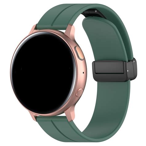 Fossil Gen E Mm D Buckle Siliconen Bandje Donkergroen