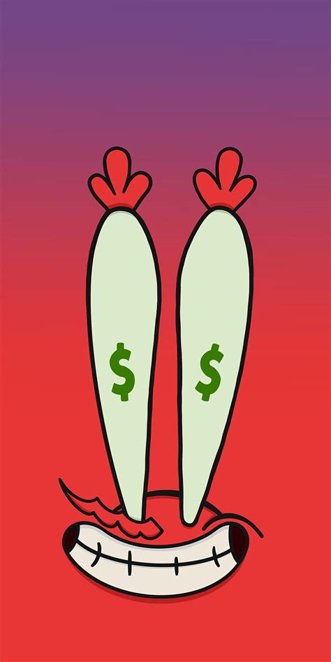 Spongebob With Mr Krabs Money Eyes Red Money Hd Phone Wallpaper Pxfuel