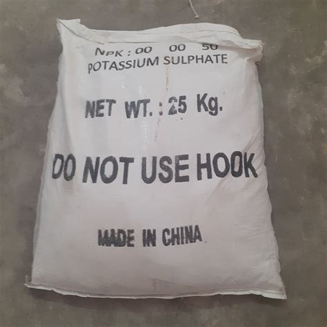 K2so4 Potassium Sulphate Npk Fertilizer For Agriculture Grade Standard Bio Tech Grade At Rs