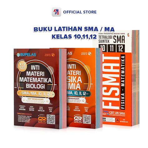 Jual Buku Materi Latihan SMA Kelas 10 11 12 Inti Materi Matematika