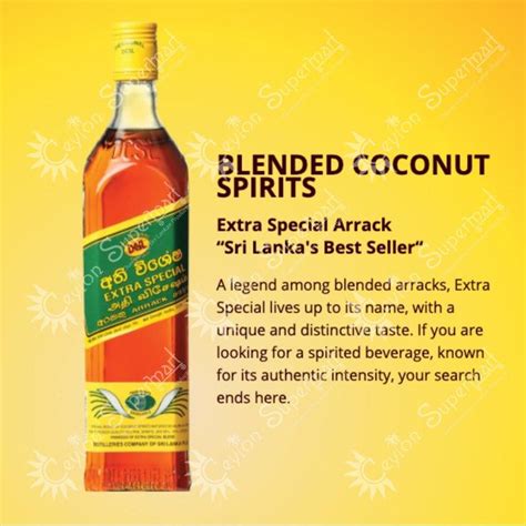 Buy DCSL Extra Special Sri Lankan Arrack 750ml From Ceylon Supermart In