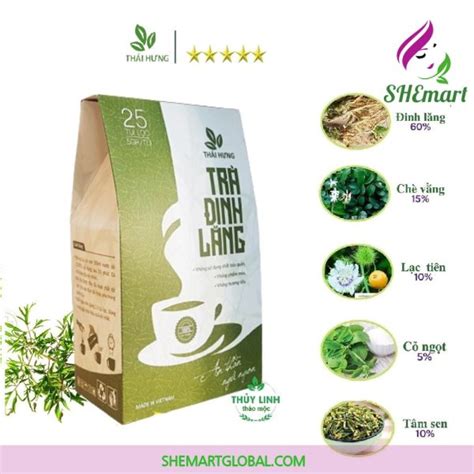 Combo 4 Boxes Dinh Lang Tea Treatment Of Insomniatea 100 Tea Bags
