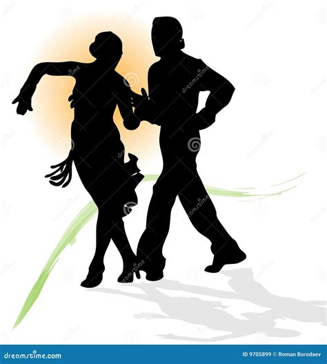 Latin Dance Vector Couple Dancers Dancing People Woman Dancing Tango