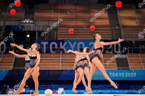 Bulgaria Team Group Bul Rhythmic Gymnastics Editorial Stock Photo