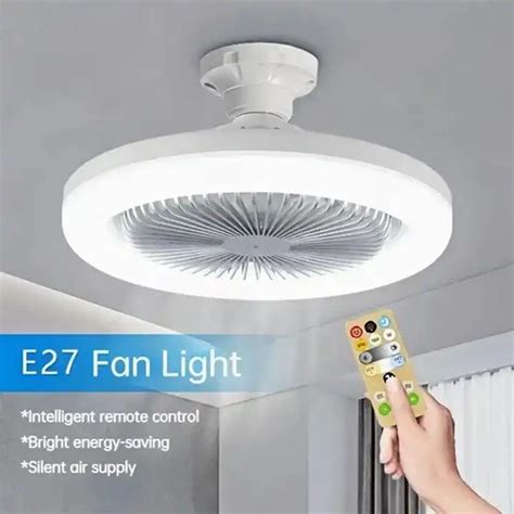 Modern Color Dimming Room Hotel Desk E Rotating Mini Fan Lamp