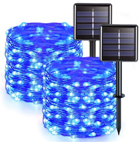 Solar String Lights Outdoor Mini 33Feet 100 LED Copper Wire Lights 8