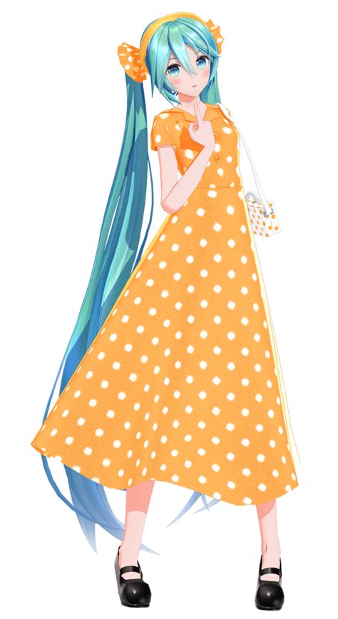 Mmd Model Dl Yyb Polka Dot Miku By Paprika1423 On Deviantart