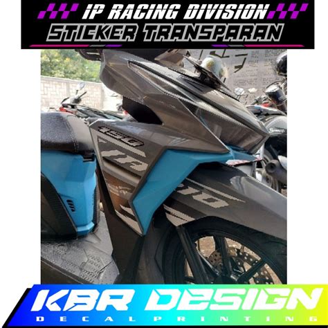 Jual STRIPING TRANSPARAN VARIO LED OLD 125 150 MOTIF CUSTOM ADZ KBR