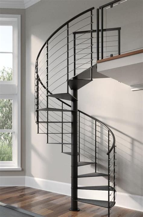 Mylen Stairs Hayden In X Ft Platform Rails Black Spiral