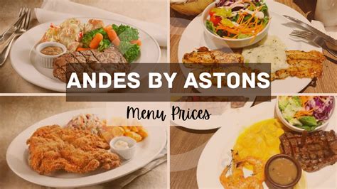 Andes By Astons Menu Singapore And Updated Prices 2025