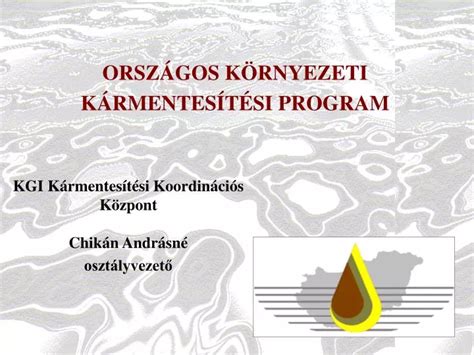 Ppt Orsz Gos K Rnyezeti K Rmentes T Si Program Powerpoint