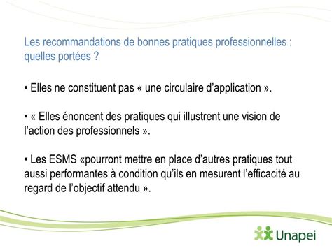 Ppt Les Recommandations De Bonnes Pratiques Professionnelles