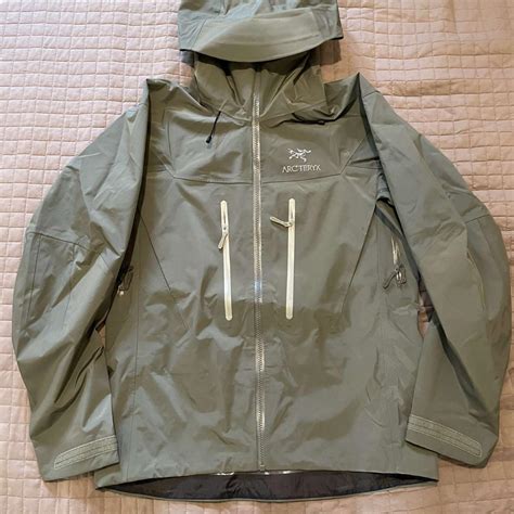 Arcteryx Alpha Sv Jacket In Forage Green Arcteryx Depop