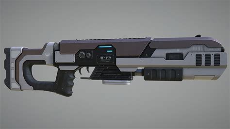 3D model Laser Rifle Gun PBR VR / AR / low-poly OBJ | CGTrader.com