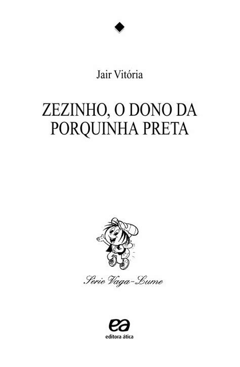 PDF Zezinho O Dono Da Porquinha Preta Anos Mudou Se Para