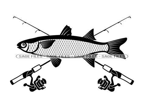 Mullet Fishing Svg Fishing Logo Svg Fish Svg Fishing Etsy Uk