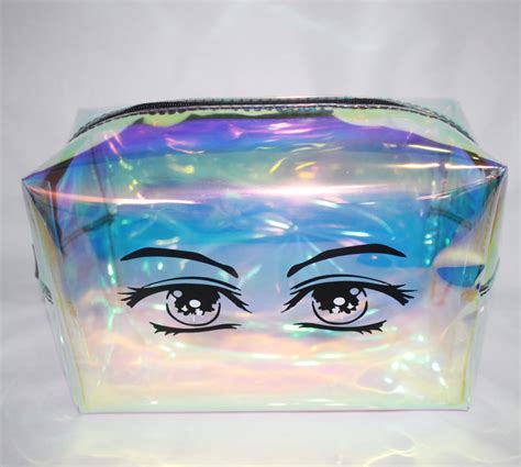 Cheap Price Tpu Summer Holographic Cosmetic Bag Iridescent Glitter