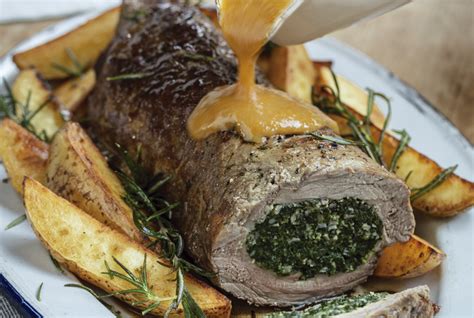 Colita De Cuadril Rellena Con Guarnici N De Papas Al Romero Recetas