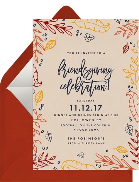 Welcome Your Closest Friends with These Friendsgiving Invitation Ideas