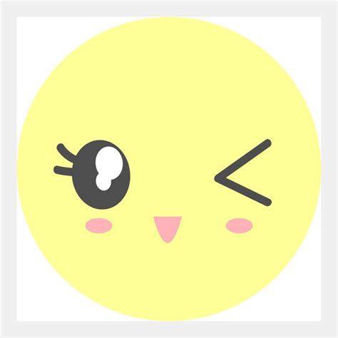 Fun Kawaii Emoji Wink Happy Face Icon Girl Emoji Cute Emoji Happy Face Icon