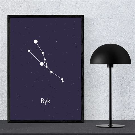 Plakat Znak Zodiaku Byk Sklep Internetowy Wally