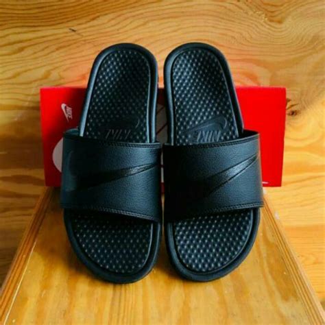 Jual Original Sandal Nike Benassi Swoosh Original Ori Selop Hitam