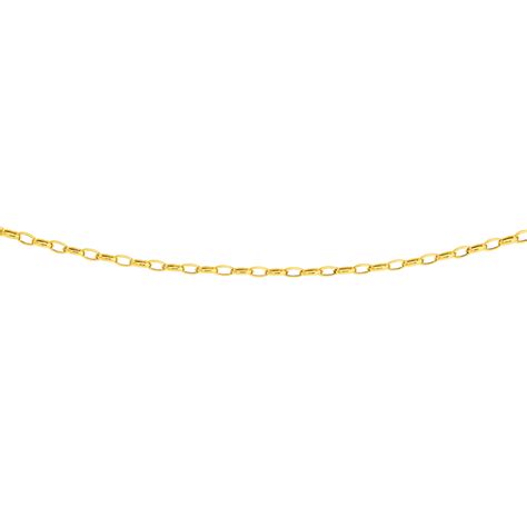 9ct Gold 50cm Solid Paperclip Chain Necklaces Prouds The Jewellers