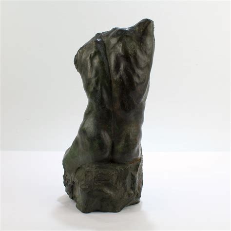 Gary Weisman Nude Male Torso Bronze Sculpture For Sale At Stdibs