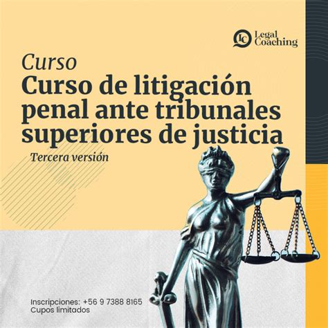 Agosto Curso De Litigaci N Penal Ante Tribunales Superiores De