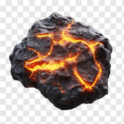 Magnificent Searing Ember Stone Fiery Stone Glowing Ember Png