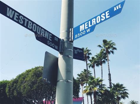 Street signs in Los Angeles Stock Photo by fsyfe | PhotoDune