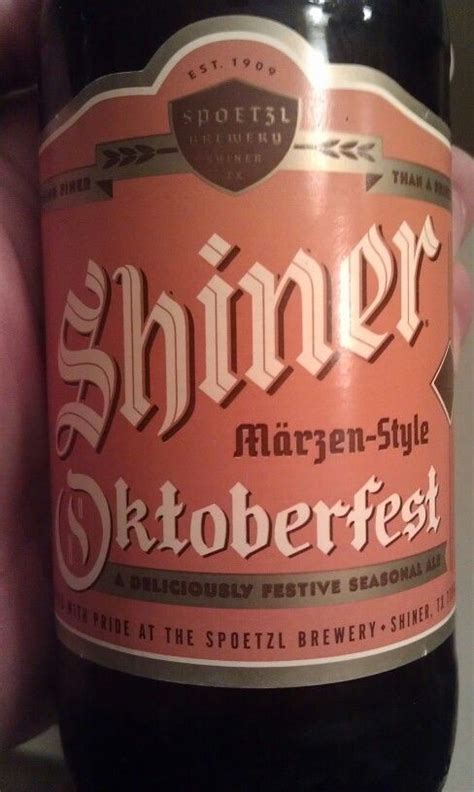 Shiner Oktoberfest Craft Brewing Malt Beer Beer Design