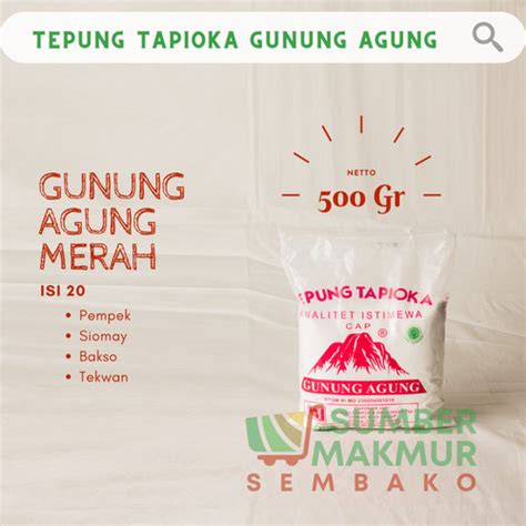 Jual TEPUNG TAPIOKA CAP GUNUNG AGUNG DUS Kargo Jakarta Barat