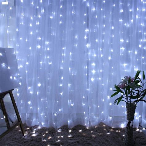 Anblub Lampu Hias Gorden String Lights Anti Air X M Led Cool White