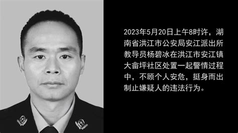 送别湖南43岁民警杨碧冰勇斗持刀嫌疑人牺牲 凤凰网视频 凤凰网