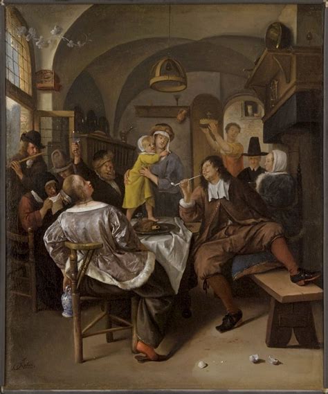 Merry Company Painting Jan Havicksz Steen Oil Paintings