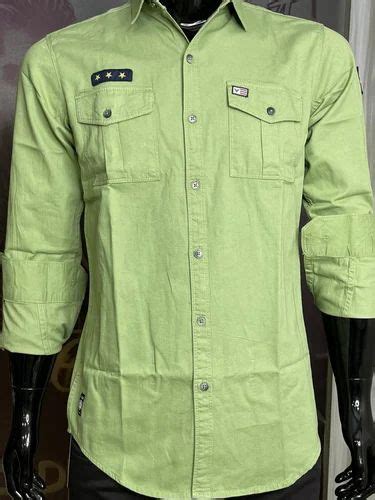 Plain 30s Twill Laffer F Play Cargo Shirts Full Sleeves At Rs 410 In