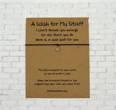 Staff Appreciation Gift Team Appreciation Gift Employee Wish - Etsy