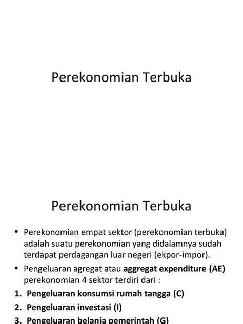 Perekonomian Terbuka Pdf
