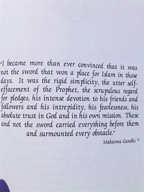 Mahatma Gandhi On Islam