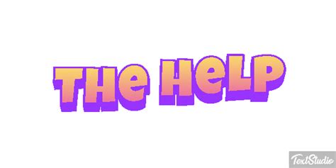 The Help Movie Animated  Logo Designs