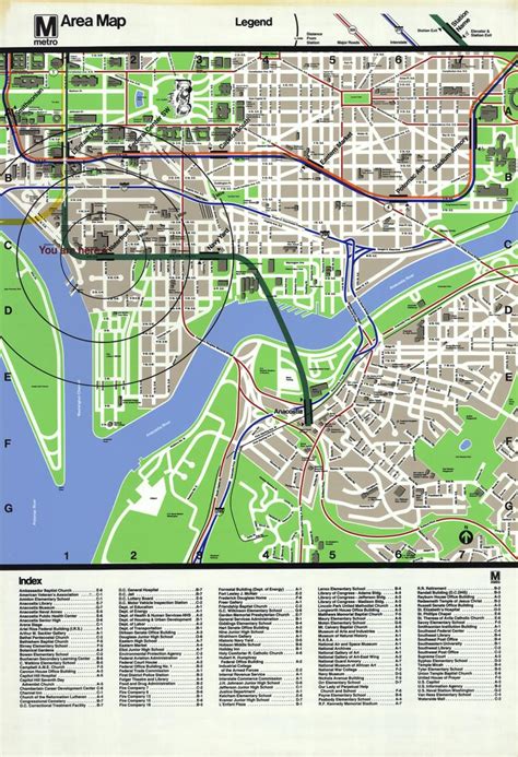 Sold Price: Washington DC Area Map of the Smithsonian Museum - November 4, 0117 9:00 AM EST