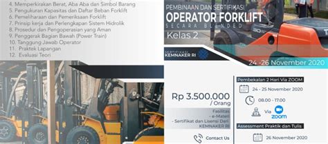 Sertifikasi Operator Forklift NUSANTARATRAISSER